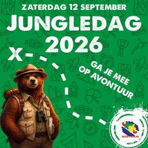 <a href="https://www.facebook.com/hashtag/jungledag2026">#jungledag2026</a>, <a href="https://www.facebook.com/hashtag/avontuur">#avontuur</a>, <a href="https://www.facebook.com/hashtag/schatzoeken">#schatzoeken</a>, <a href="https://www.facebook.com/hashtag/SaveTheDate">#SaveTheDate</a>